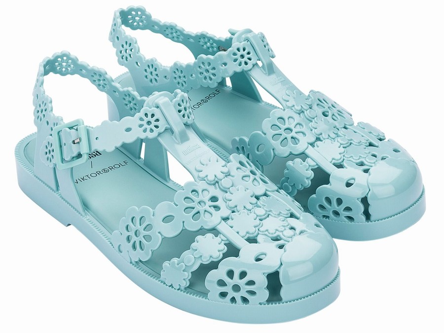 Sandalias Melissa Viktor and Rolf Possession Lace Mujer - Azules - Argentina ZLG-398427